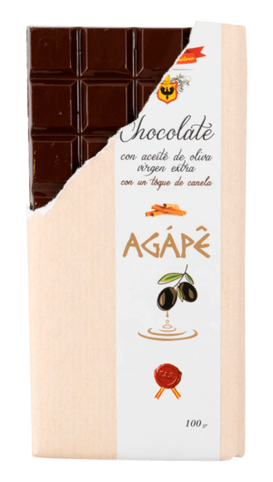 Chocolate Negro con AOVE Agápê y toque de canela