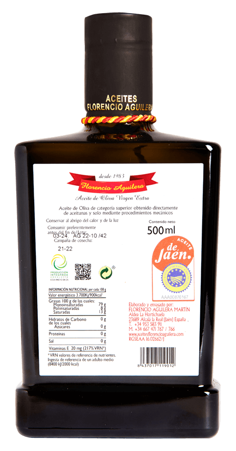 Aceite de Oliva Virgen Extra Agápê 500 ml. El Epítome de la Excelencia Culinaria
