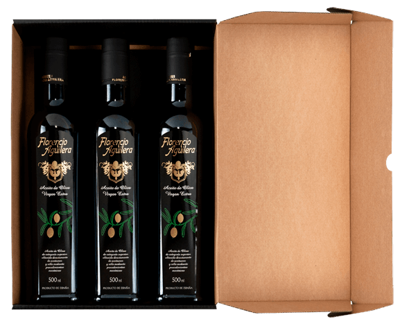 Aceite de Oliva Virgen Extra Gourmet Etiqueta Negra 500 ml (Caja de 3 botellas)